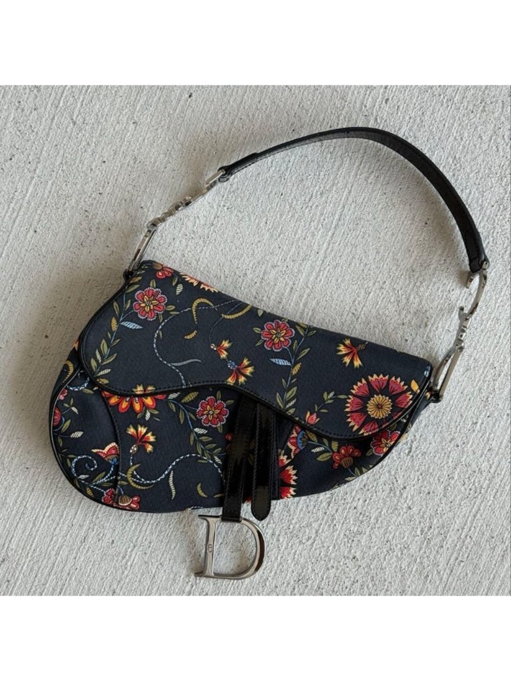 Dior John Galliano Saddle Bag Floral Pattern